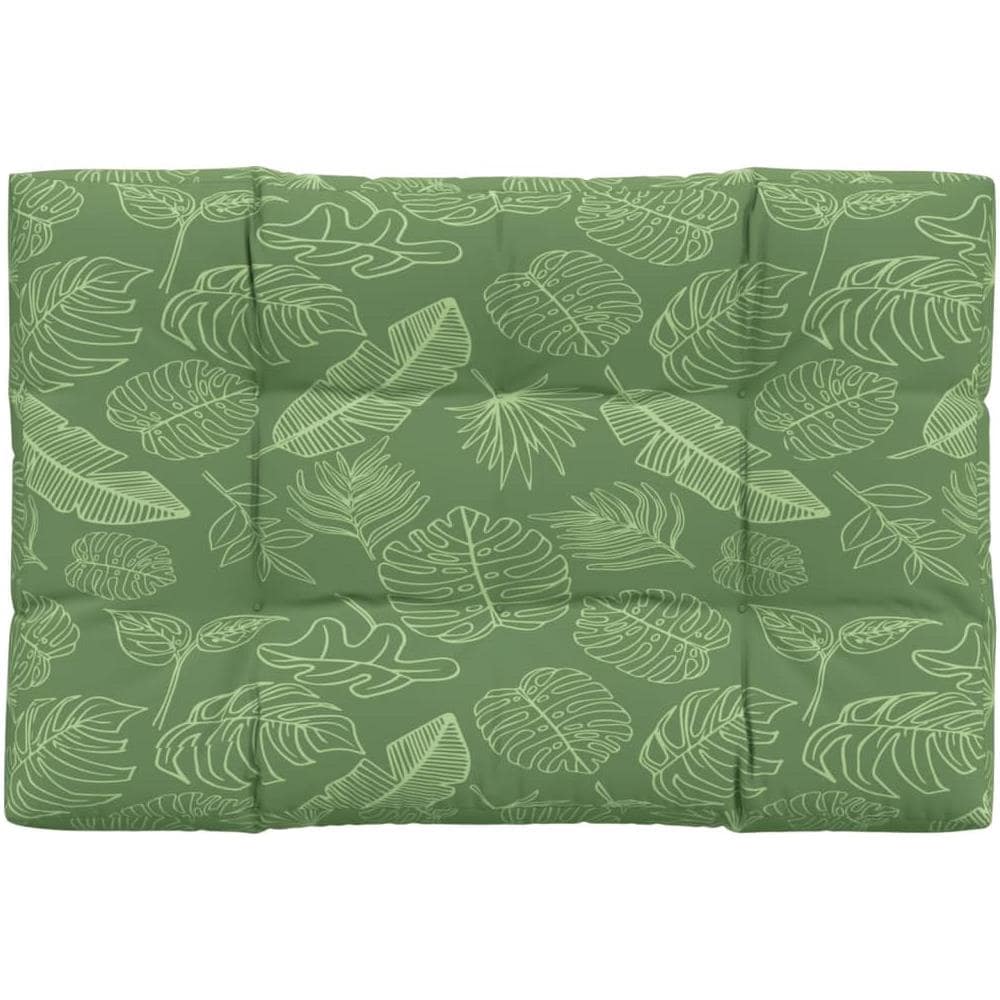 Cuscino Per Pallet Con Motivo A Foglie 120x80x12 Cm In Tessuto - Foto 2