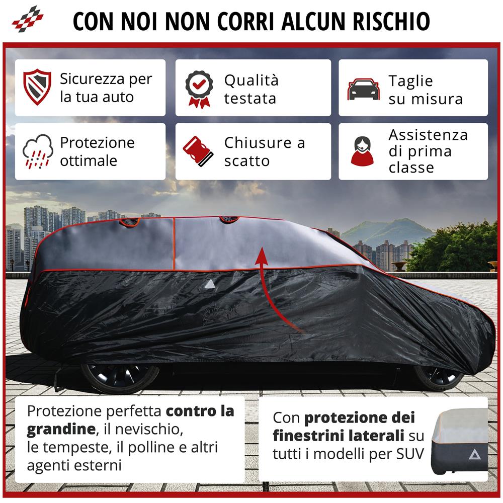 Telo Copriauto Antigrandine Premium Hybrid Suv Misura S - Foto 7