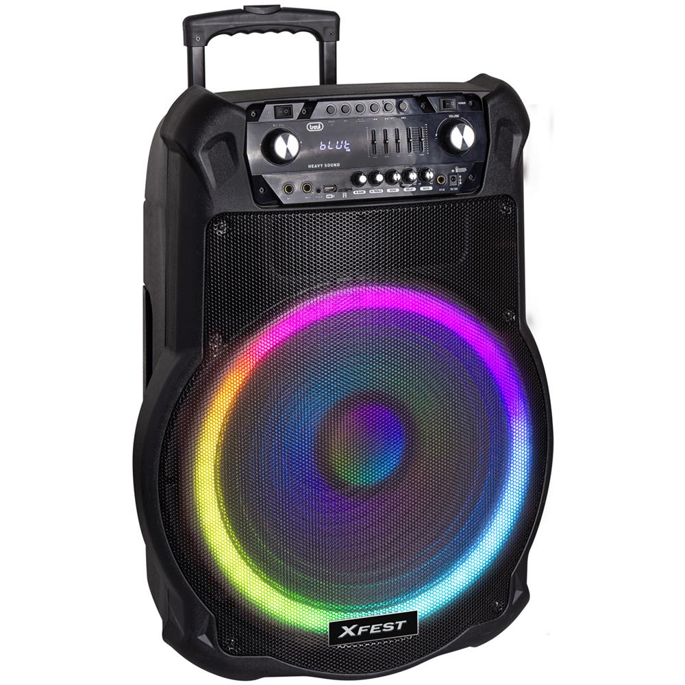 Cassa Amplificata a BatterieTrolley Wireless ingresso USB AUX IN Colore Nero - Foto 2