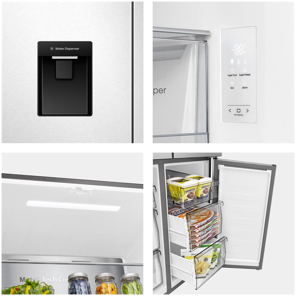 Frigorifero 4 Porte RQ5P470SMIE Classe E Capacità Lorda 482 Litri Colore Argento - Foto 16