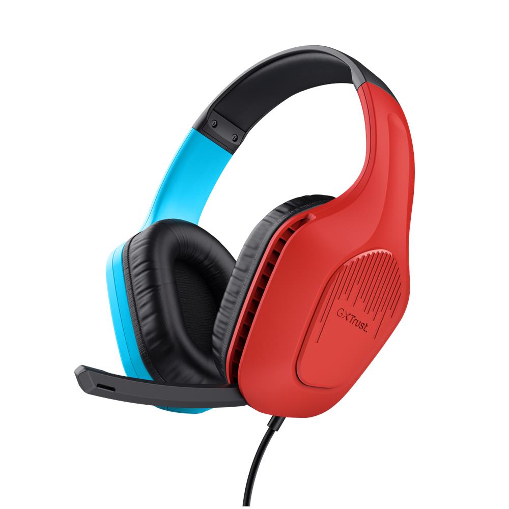 Cuffie da Gaming cablate per Nintendo Colore Rosso Blu - Foto 1