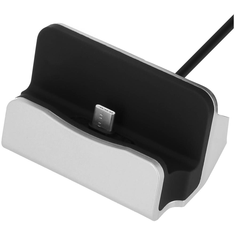 Base Di Ricarica Smartphone Ricarica E Sincro Usb Type C - Argento - Foto 9