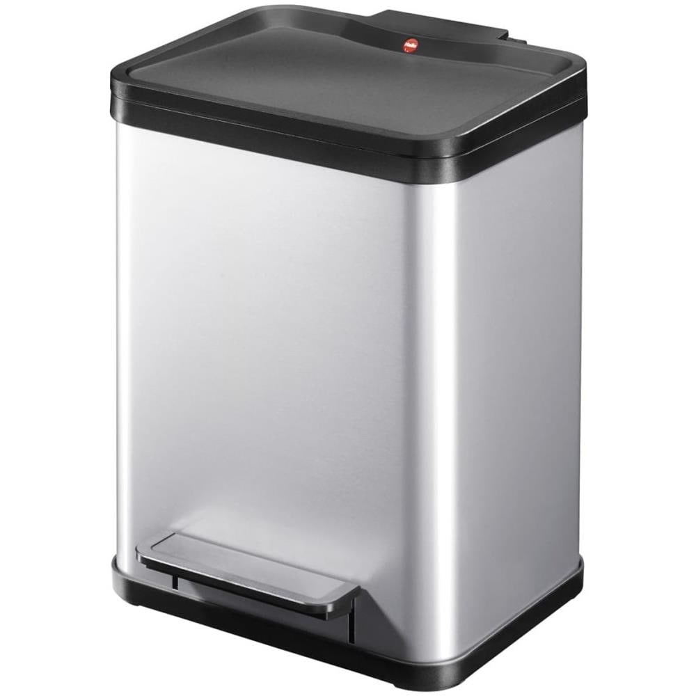 Pattumiera A Pedale Oko Uno Plus M 17 L Argento 0619-220 - Foto 1