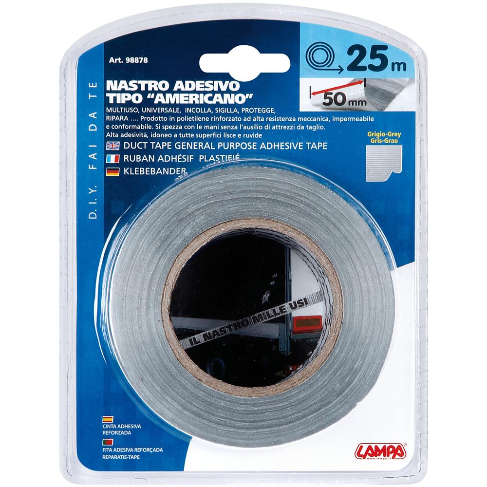 Nastro Adesivo Tipo Americano 5cm X 25mt Grigio - Foto 7