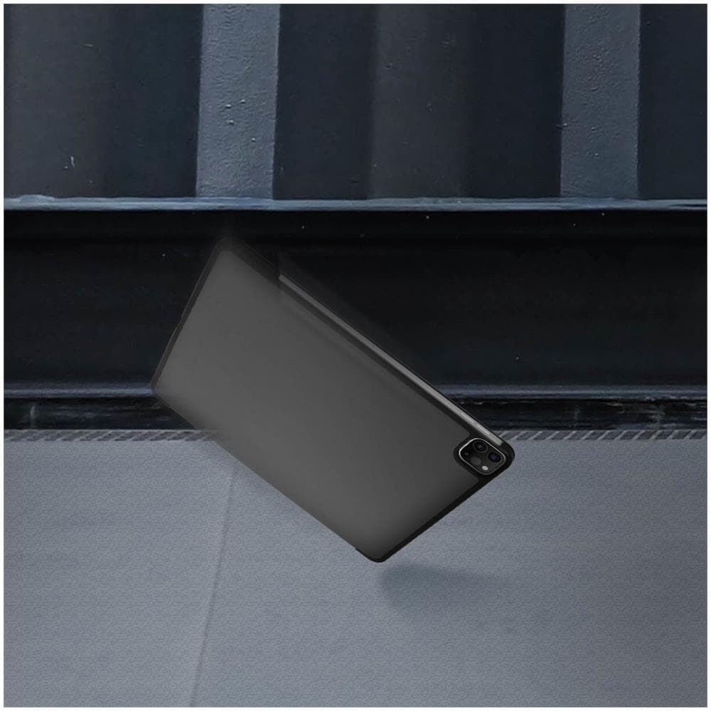 Custodia Ipad Pro 12.9 2020 / 2018 Sportellino Supporto Video /tastiera Grigio - Foto 2