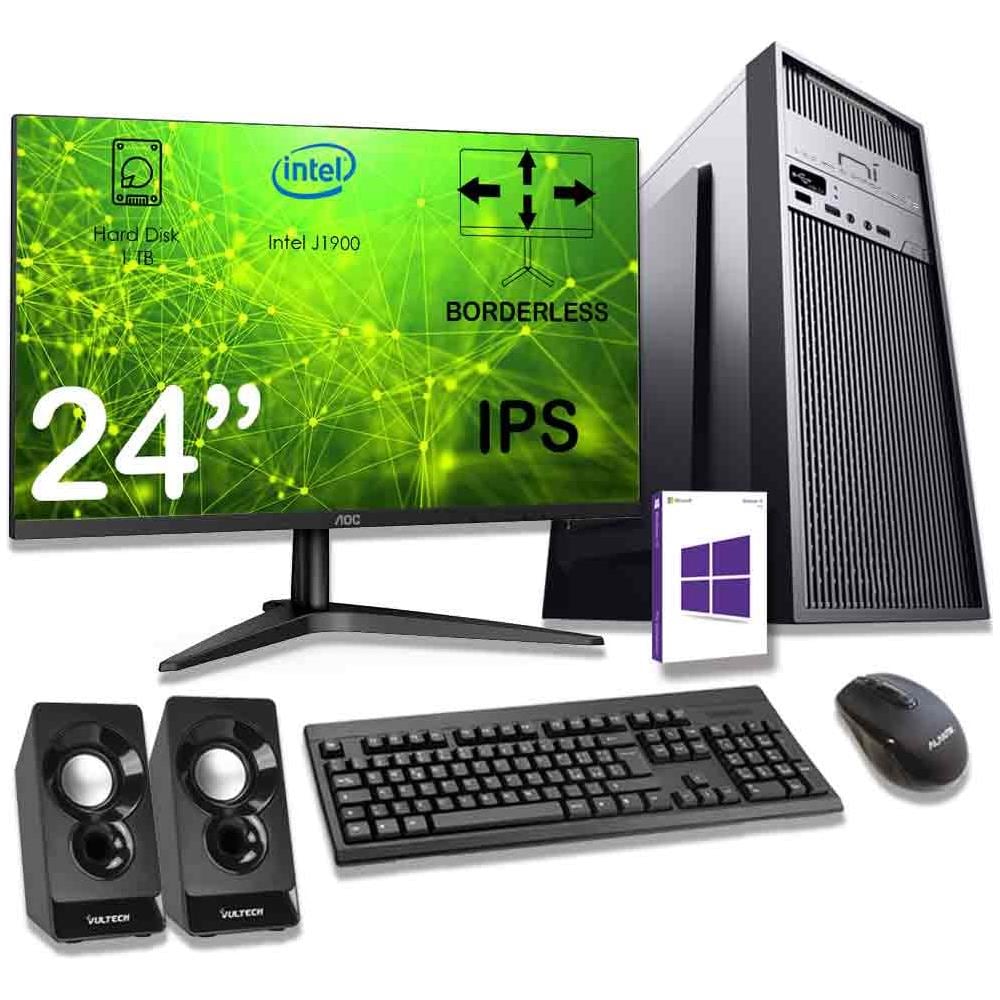 Pc Completo 16gb Ram Hdd 1tb Monitor Mouse Tastiera Altoparlanti Inclusi - Foto 1