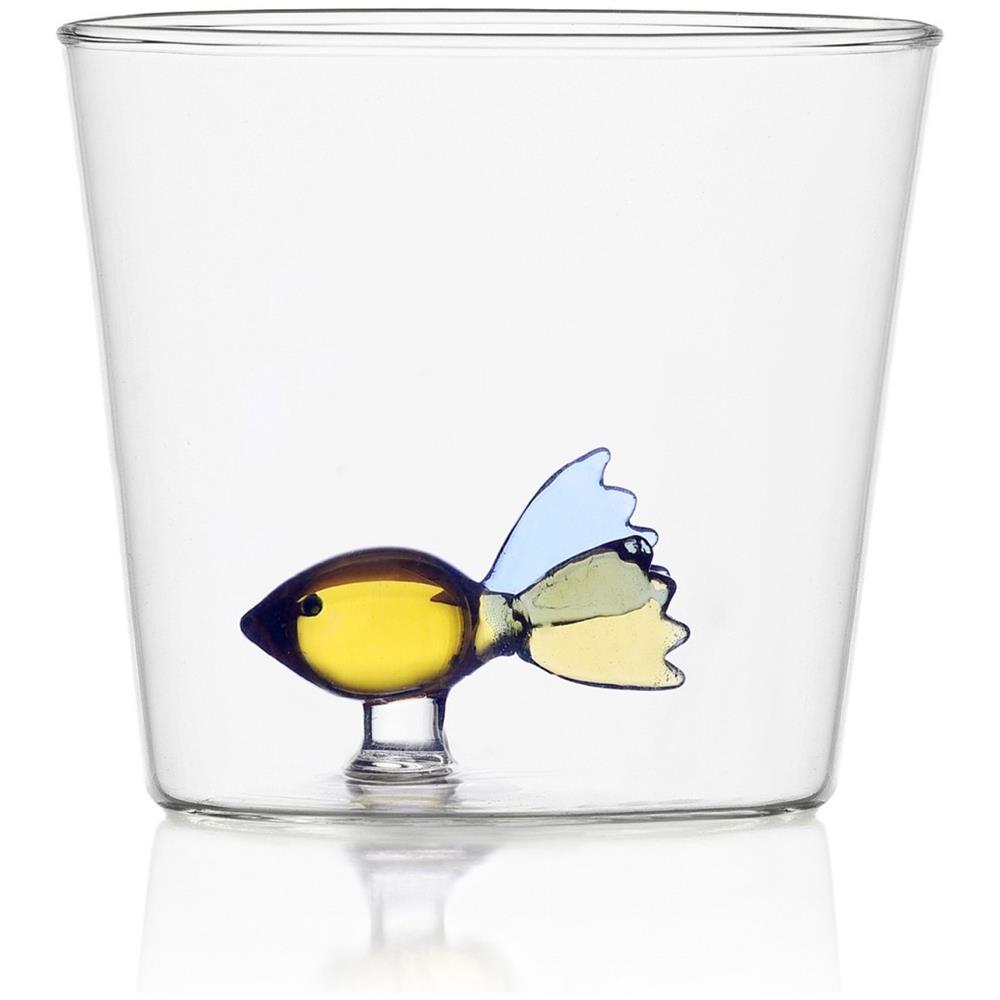 Bicchiere Tumbler Pesce Colorato Dimensioni h8 x Ø 8,5 cm Capacità 35 cl - Animal Farm - Foto 2