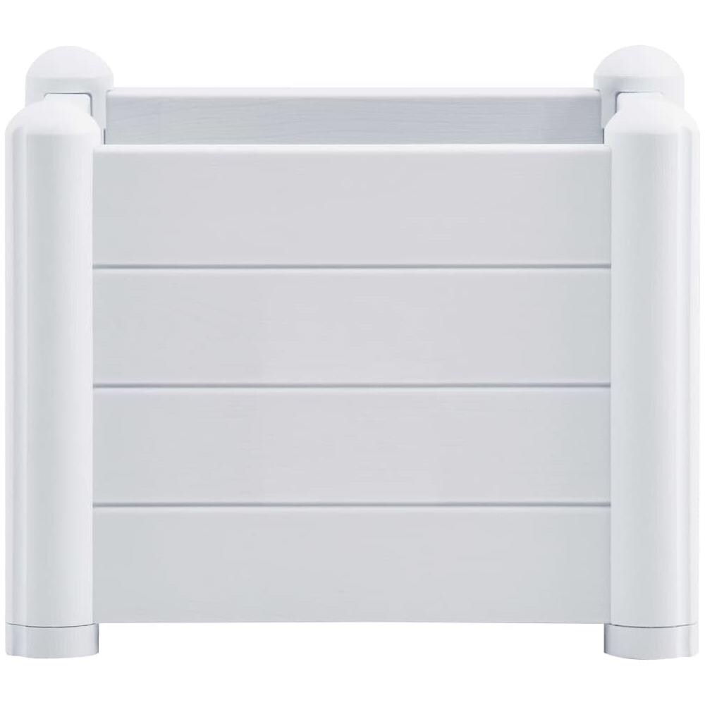Letto Rialzato da Giardino in PP Bianco 43x43x35 cm - Foto 2