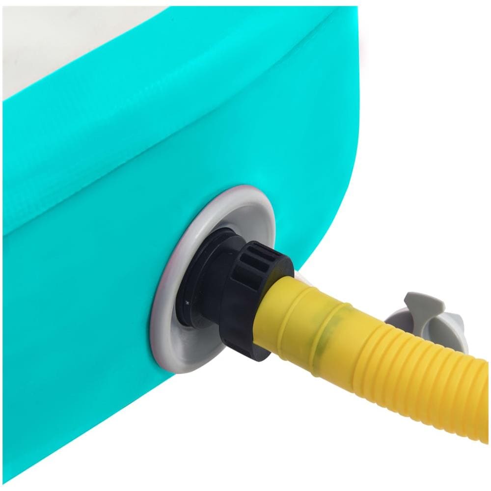 Tappetino Ginnastica Gonfiabile E Pompa 300x100x20cm Pvc Verde - Foto 11