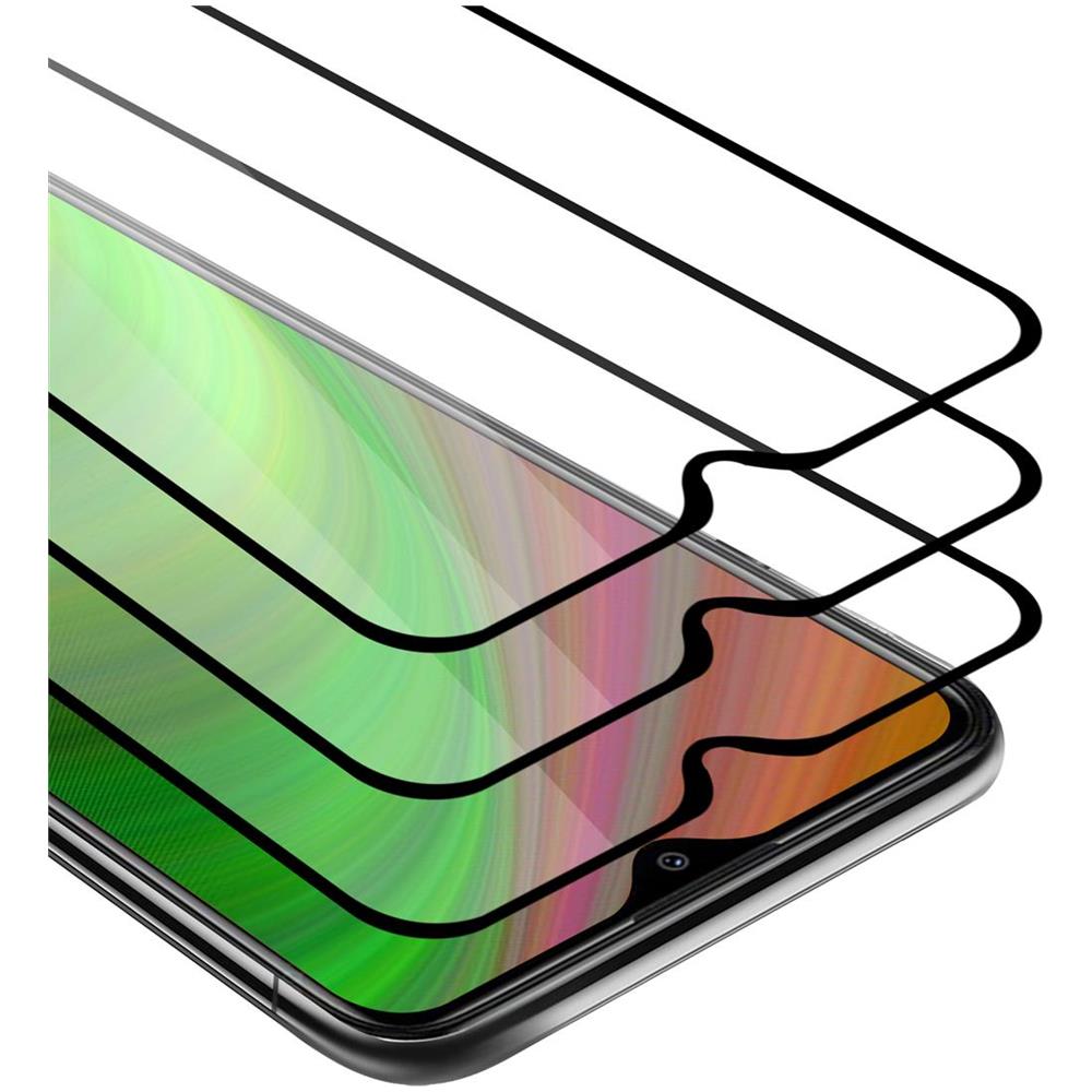 3x Pellicola Armatura A Schermo Intero Compatibile Con Xiaomi Redmi 9 In Trasparente Con Nero - 3x Vetro Temperato (tempered) Di Protezione Del Display In Durezza 9h Con 3d Touch - Foto 1