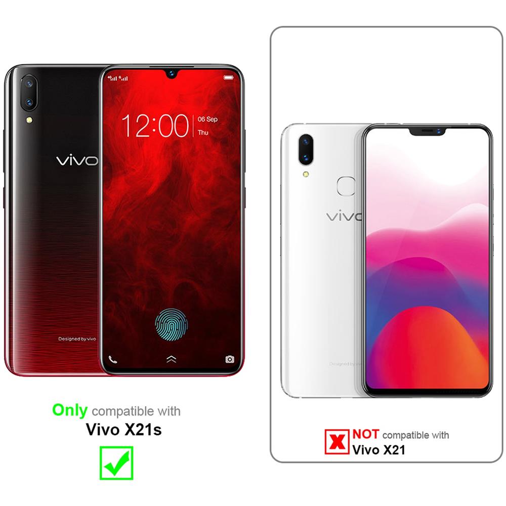 3x Pellicola Di Armatura Compatibile Con Vivo X21s In Elevata Trasparenza - 3x Vetro Temperato (tempered) Di Protezione Del Display In Durezza 9h Con 3d Touch - Foto 2