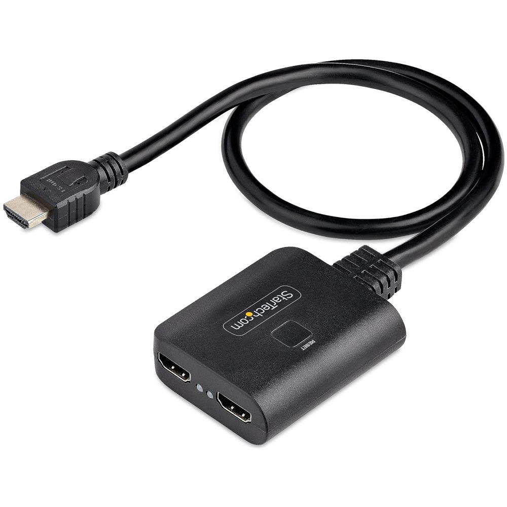 Splitter HDMI 4K a 2 Porte - Sdoppiatore Video HDMI 2.0 4K 60Hz con 1 Ingresso e 2 Uscite - Hub HDMI HDR /HDCP 2.2 - Multipresa HDMI con cavo da 50 cm - Alimentazione da USB o con Alimentatore (incl.) - Foto 1