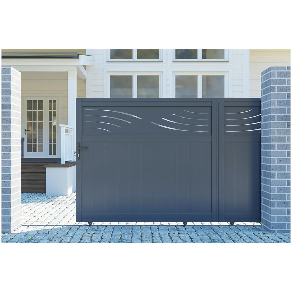 Cancello Scorrevole In Alluminio 3,7m Halti 370c160 - Foto 2