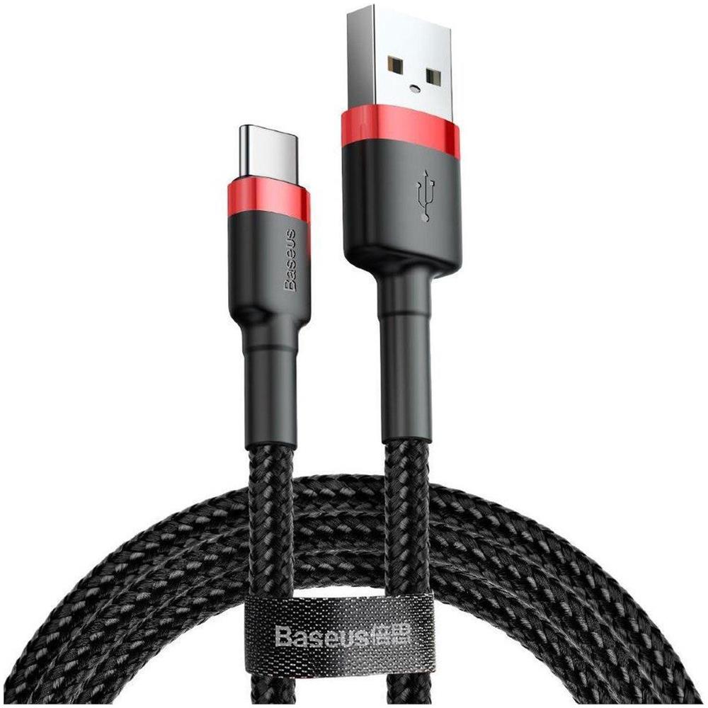 Cafule Cavo Usb 2 M Usb A Usb C Nero, Rosso - Foto 1