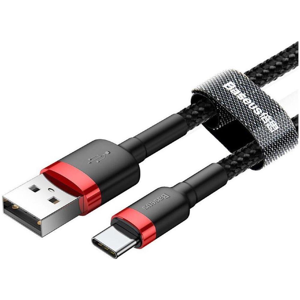 Cafule Cavo Usb 2 M Usb A Usb C Nero, Rosso - Foto 4