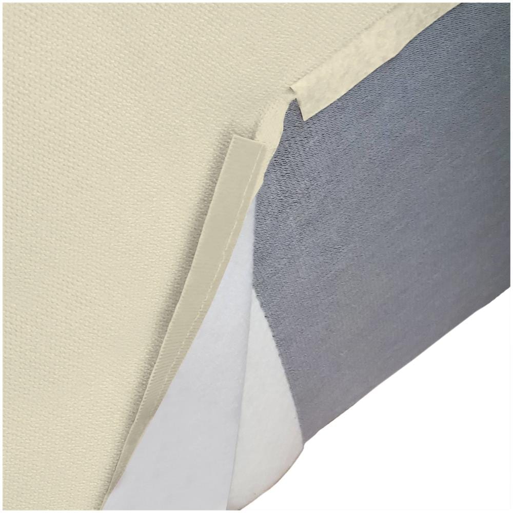 Pouf Antonella, Pouf Da Salotto, 100% Made In Italy, Poltroncina Relax In Tessuto Imbottito, Cm 100x70h43, Beige - Foto 4
