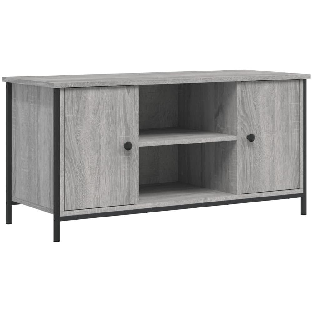 Mobile Porta Tv Grigio Sonoma 100x40x50 Cm In Legno Multistrato - Foto 2