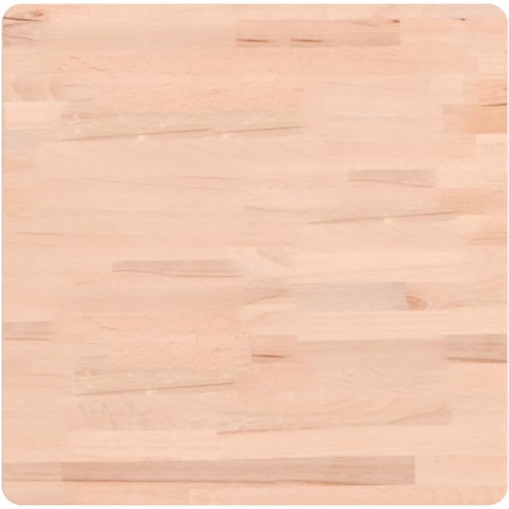 Piano Per Tavolo 50x50x1,5 Cm Quadrato Legno Massello Di Faggio - Foto 2
