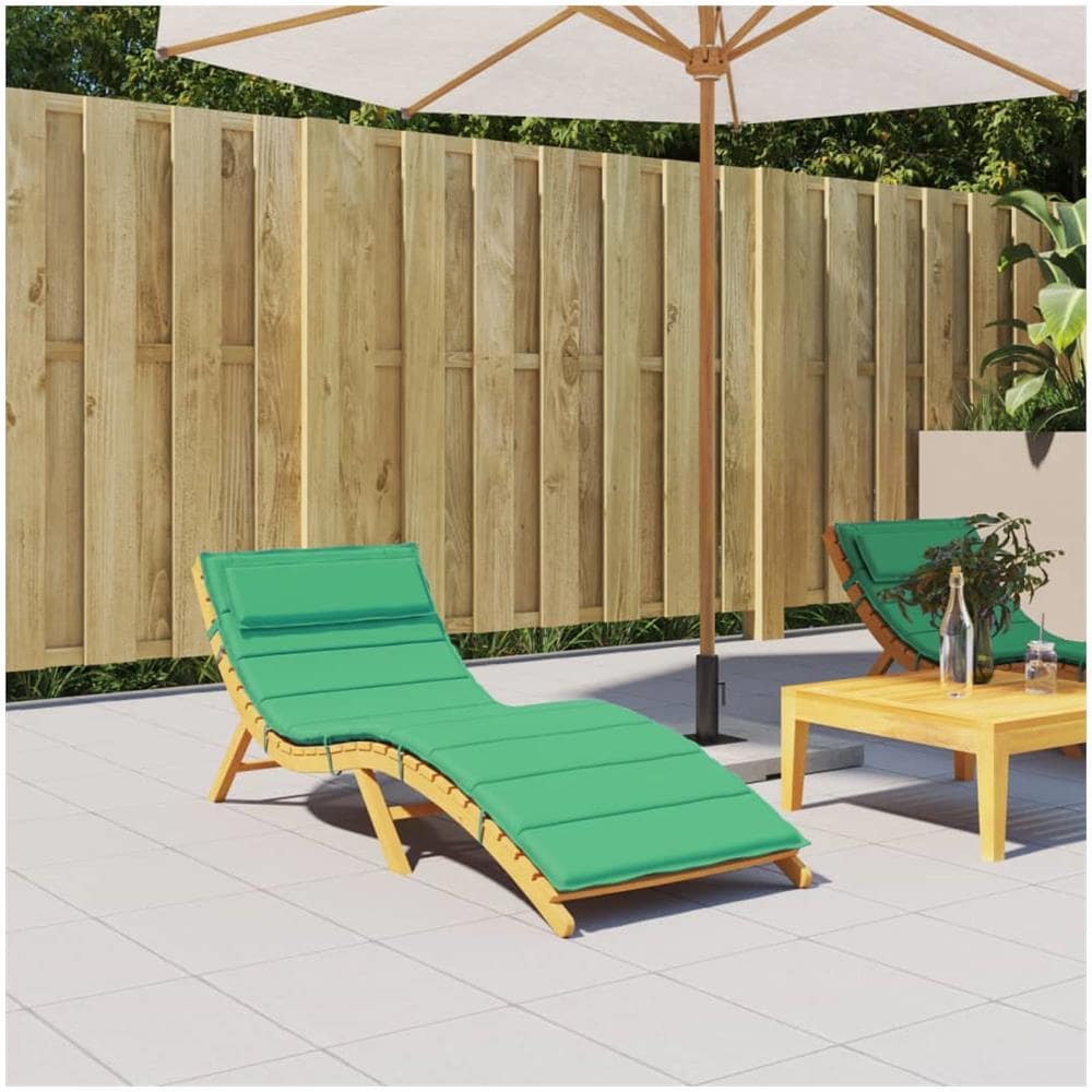 Cuscino Per Lettino Verde 180x60x3 Cm In Tessuto Oxford - Foto 1