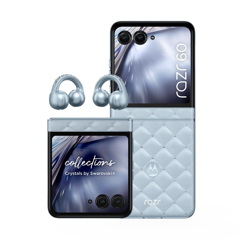 Moto Razr 60 5G AI 256GB 8GB Ram Display 6.9" / 3.6" pOLED Main Camera 50MP OIS Selfie 32MP pOLED NanoSIM+eSIM USB Type C Android 15 Dimensity 7400X 4500mAh Ice Melt + Moto Buds Loop (bundle) - Foto 1