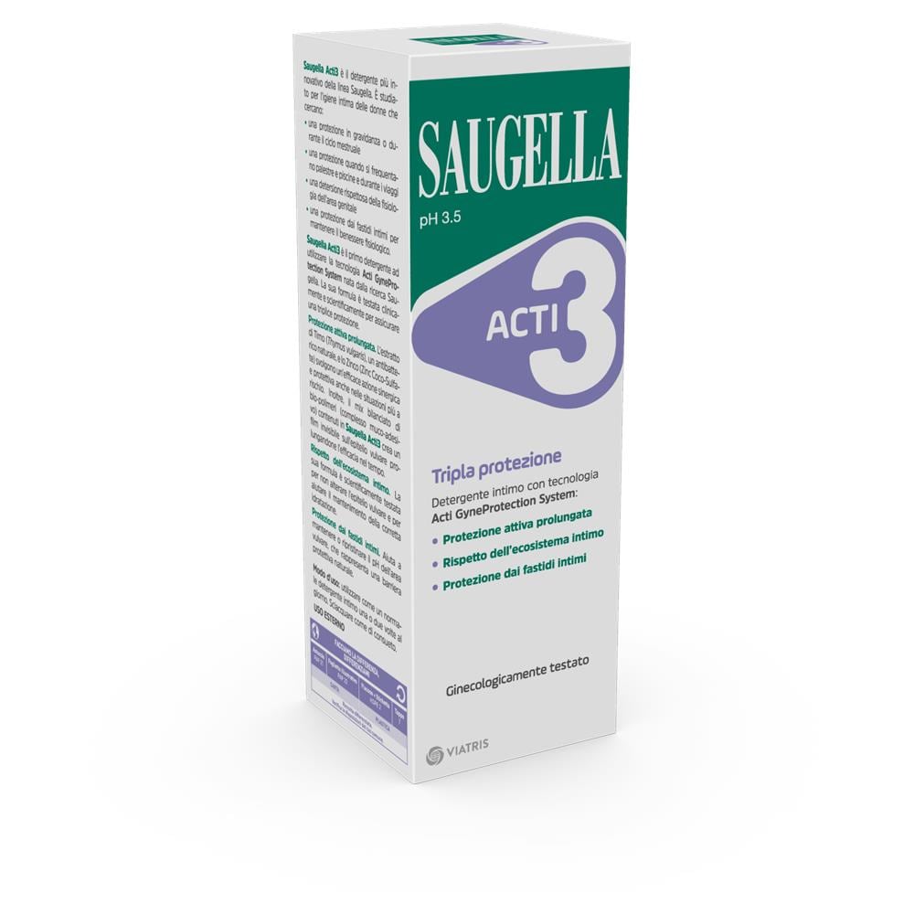 Saugella ACTI3 Detergente Intimo 250 ml - Foto 2