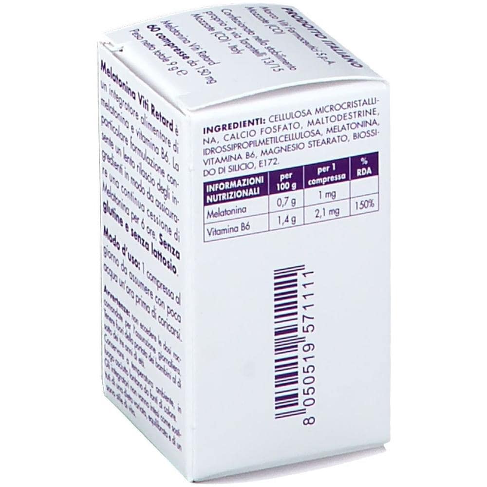 Melatonina Viti Retard 1 mg 60 Compresse - Foto 1