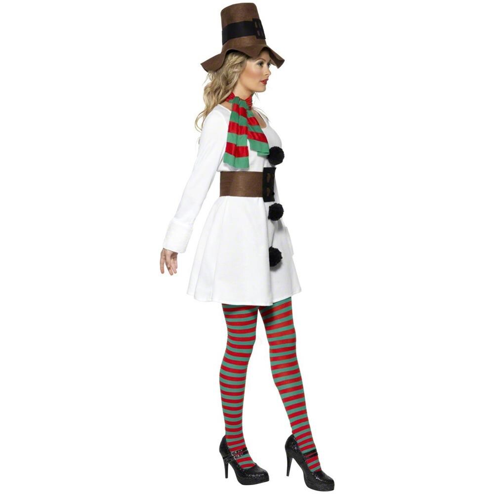 Costume Pupazzo Neve Donna Natale Small - Foto 2
