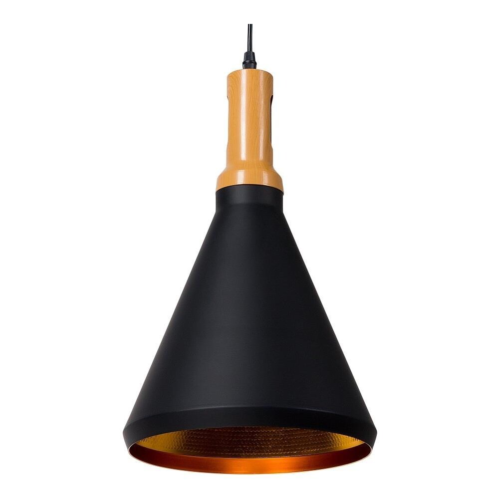 Lampadario A Sospensione Nero / oro Mackenzie - Foto 1