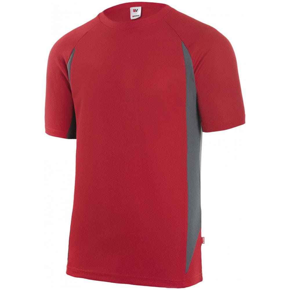 Serie 105501 T-shirt Rossa Poliestere Tecnica Da Lavoro Tempo Libero Sport (Xl)  - Foto 1