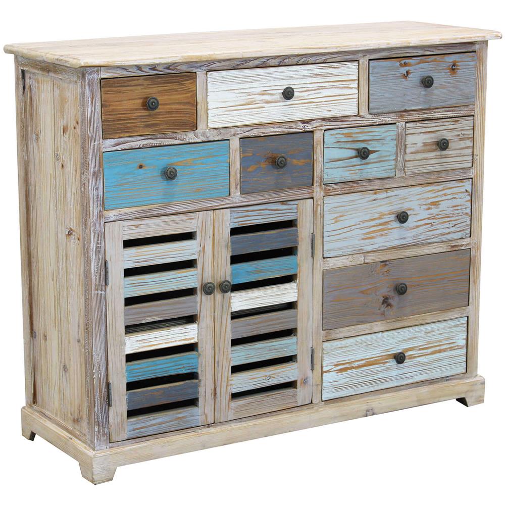 Colorwood - Credenza Multicassetto In Legno Colorato - Foto 1