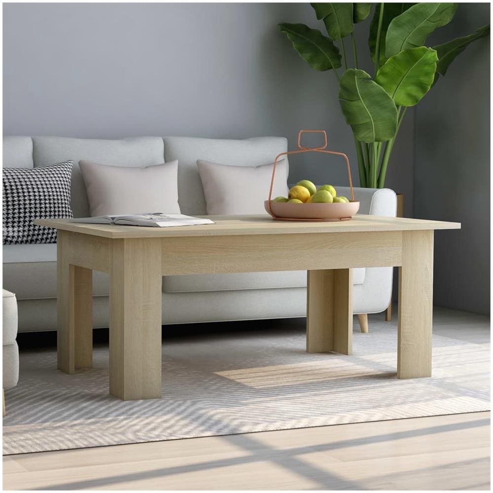 SKM Tavolino da Caff/è Rovere Sonoma 100x60x42 cm in Truciolato B