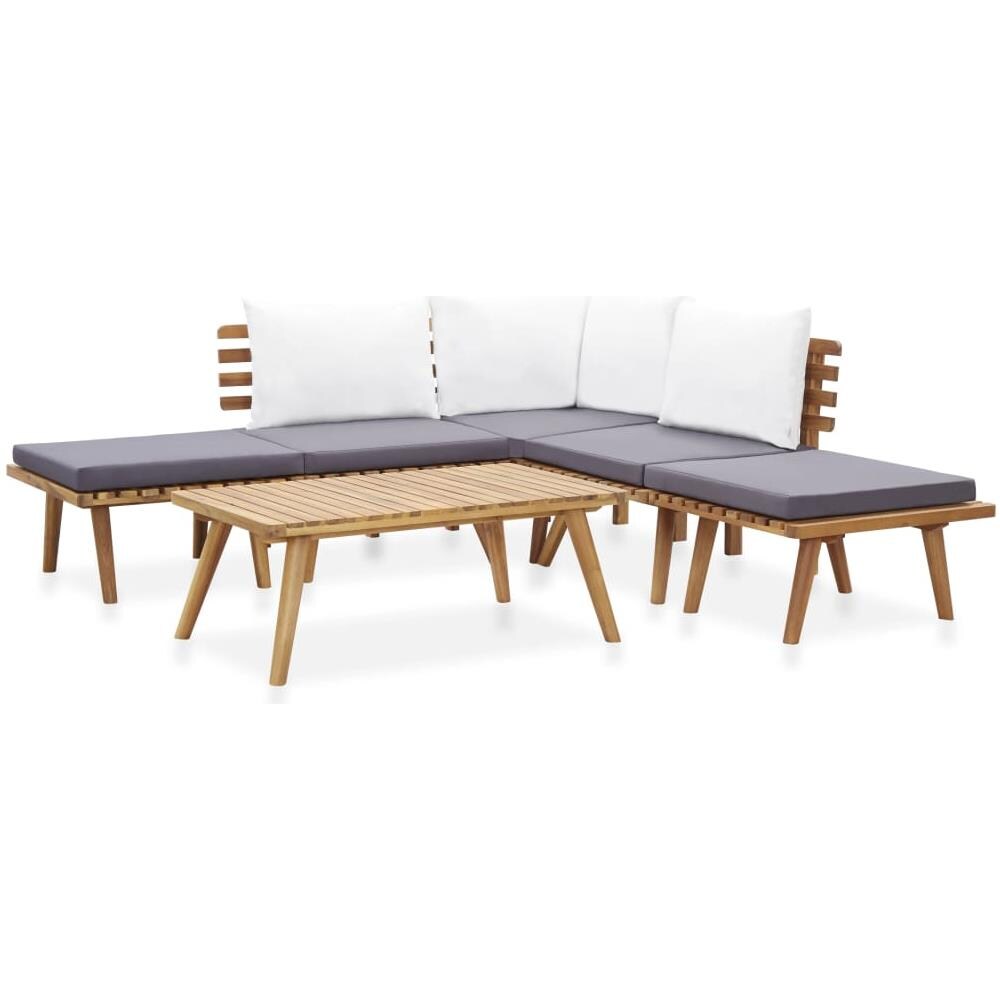 Set Divani da Giardino 6 pz in Legno Massello di Acacia - Foto 1