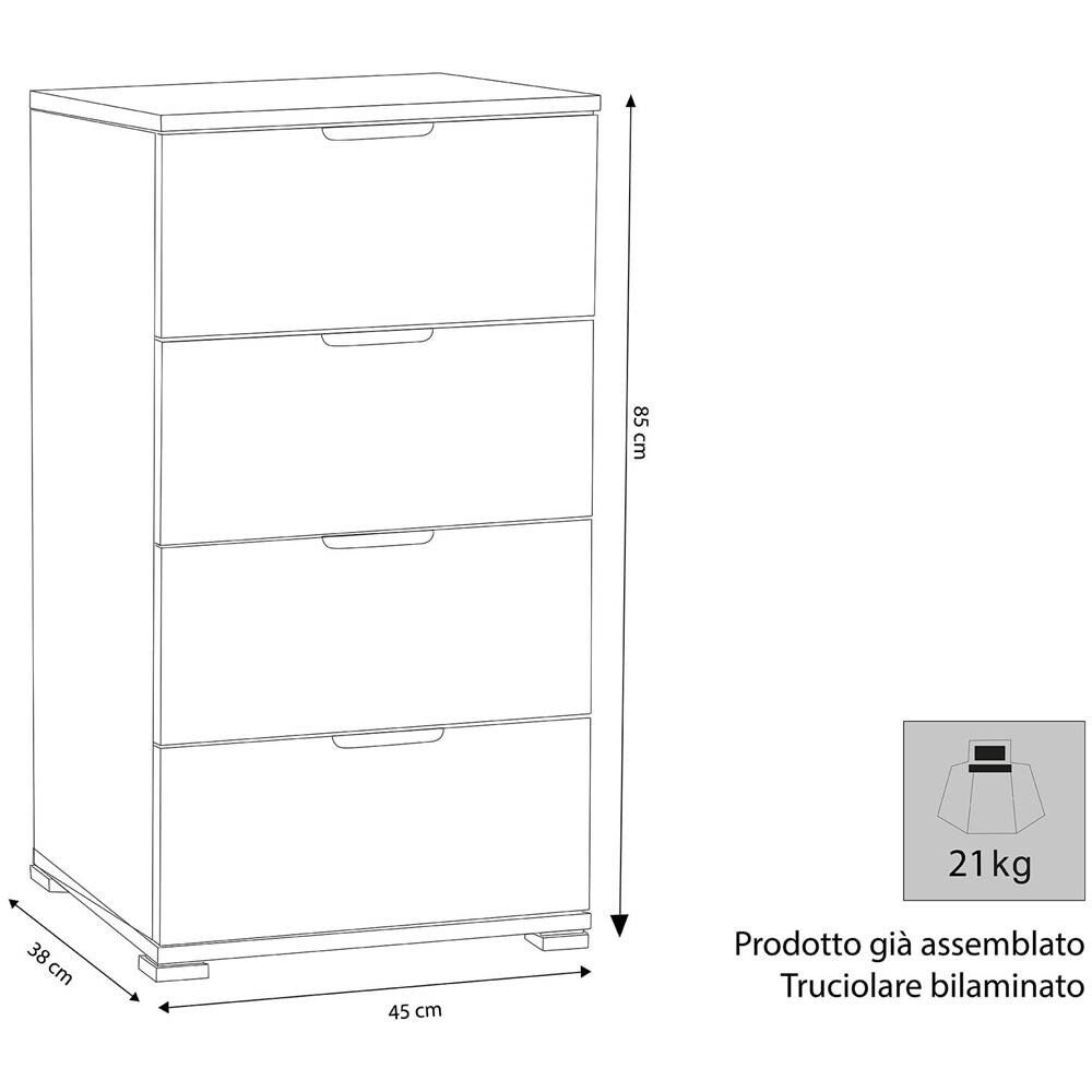 Sugo - Cassettiera 4 Cassetti - Foto 3