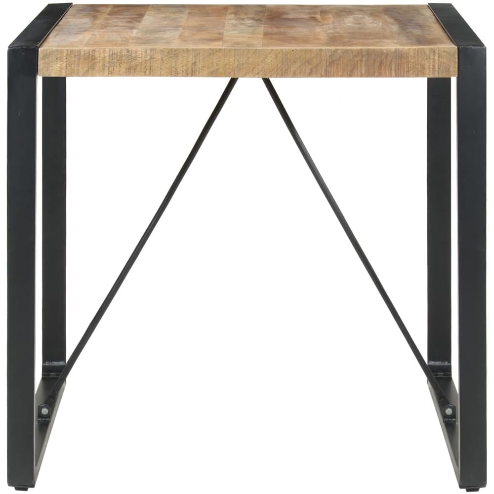 Tavolo Da Pranzo 80x80x75 Cm In Legno Di Mango Grezzo - Foto 2