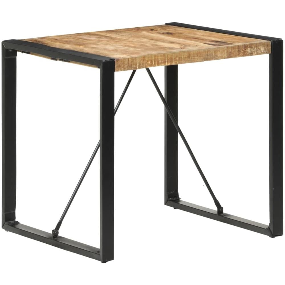 Tavolo Da Pranzo 80x80x75 Cm In Legno Di Mango Grezzo - Foto 9