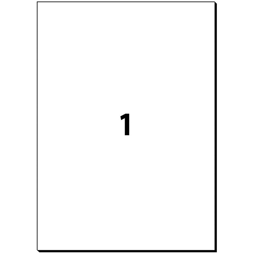 LA181, Bianco, Self-adhesive printer label, A4, Carta, Universale, Permanent - Foto 1