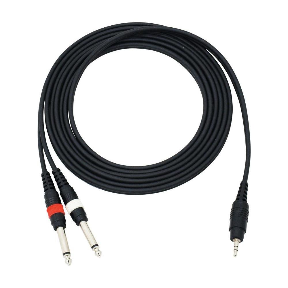 Adaptercable 3.5 Jack / 2xjack 3m Bk - Foto 5