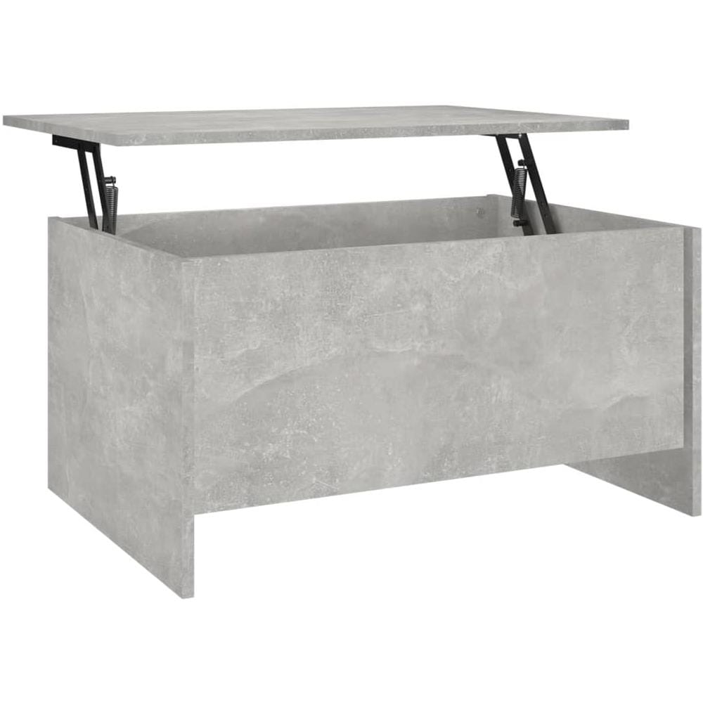 Tavolino Grigio Cemento 80x55,5x41,5 Cm In Legno Multistrato - Foto 2