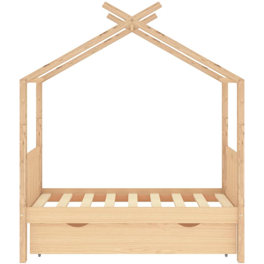 Giroletto Per Bambini Con Cassetto In Pino Massello 70x140 Cm - Foto 2