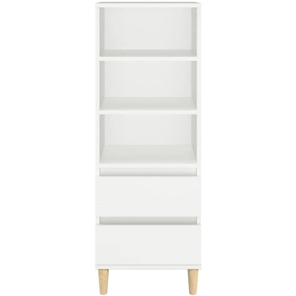 Credenza Bianco 40x36x110 Cm In Legno Multistrato - Foto 5
