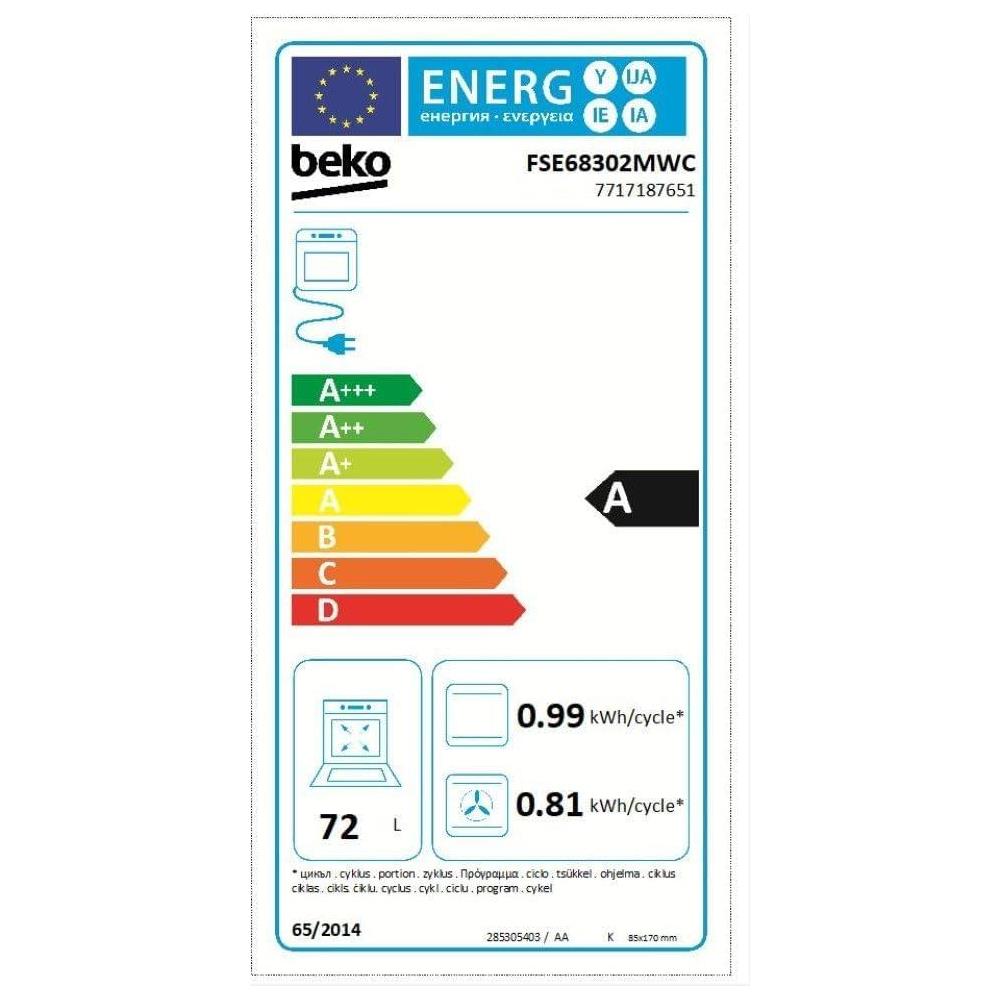 Cucina Elettrica FSE68302MWC 3 Zone Elettriche Forno Elettrico Multifunzione Ventilato Dimensioni 60 x 60 cm Colore Bianco Serie bPro 500 - Foto 2