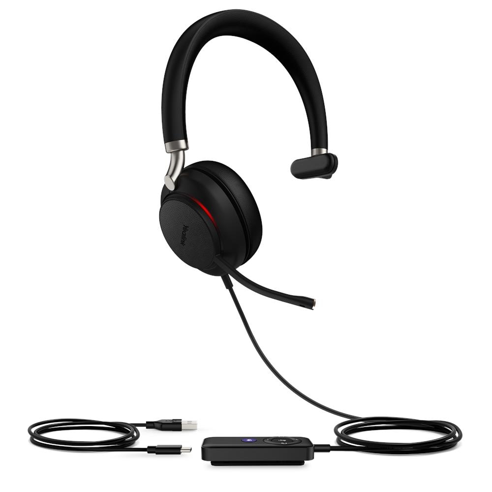 UH38 Mono UC Auricolare Con cavo e senza cavo A Padiglione Musica e Chiamate USB tipo-C Bluetooth Nero - Foto 1