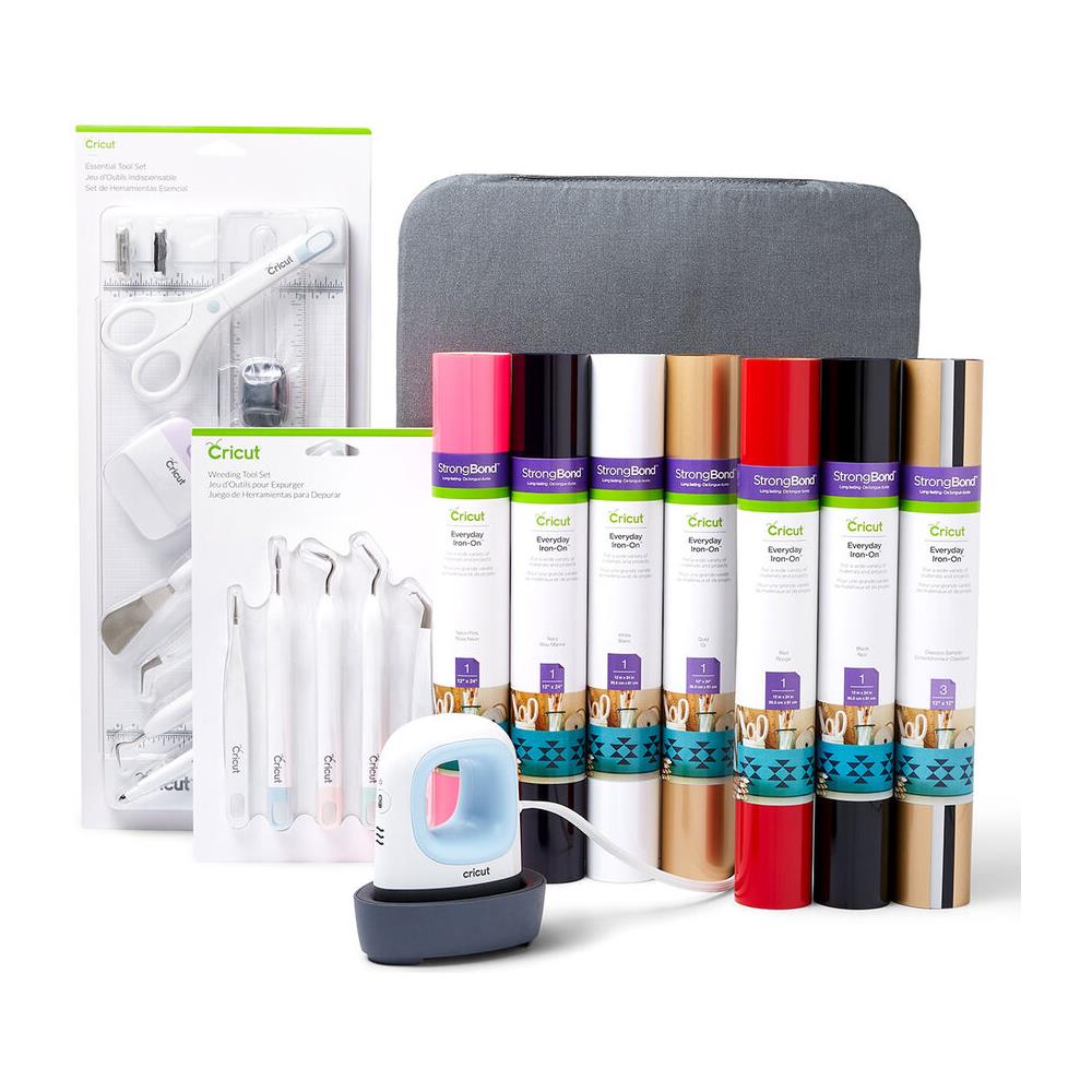 EasyPress Mini, Zen Blue + Everything Iron -On Bundle Blu, Bianco - Foto 1