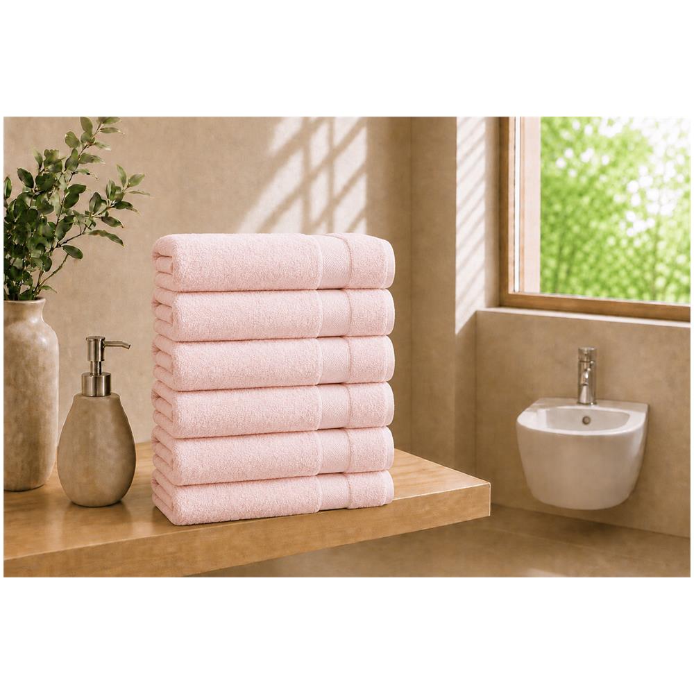 Set 6 Asciugamani Ospite 40x60 cm - Veiled Rose /Rosa - Foto 1