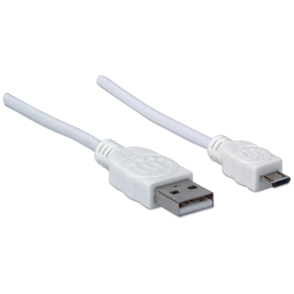 ICOC MUSB-A-003W - Cavo USB 2.0 A / Micro B 0.3 m Bianco - Foto 2