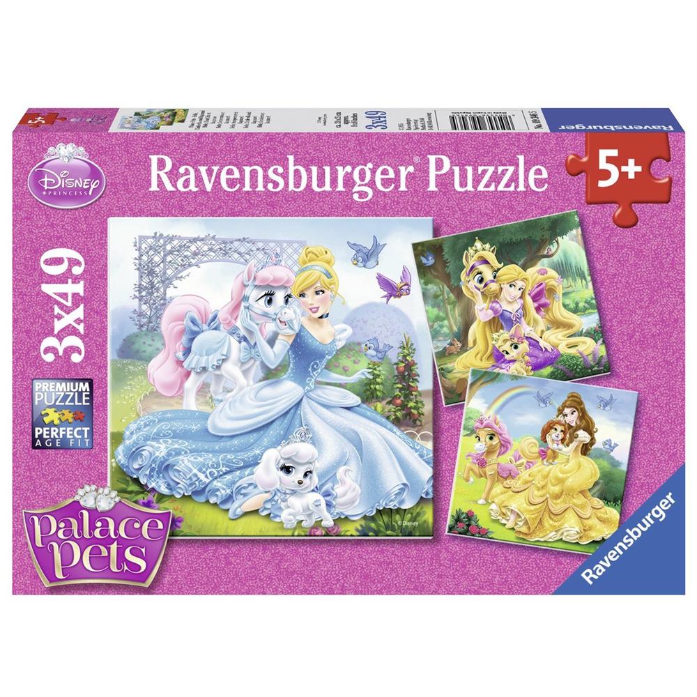 Puzzle Belle Cenerentola e Rapunzel 3 x 49 pz 18 x 18 cm 9346 - Foto 1