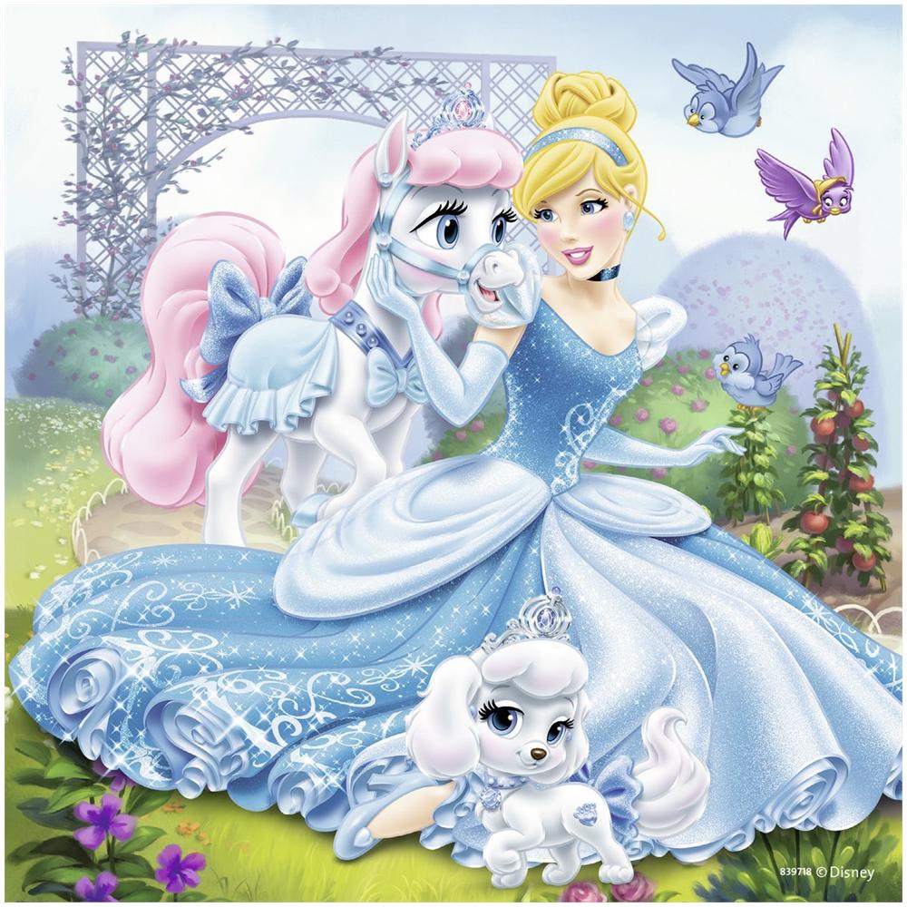 Puzzle Belle Cenerentola e Rapunzel 3 x 49 pz 18 x 18 cm 9346 - Foto 2