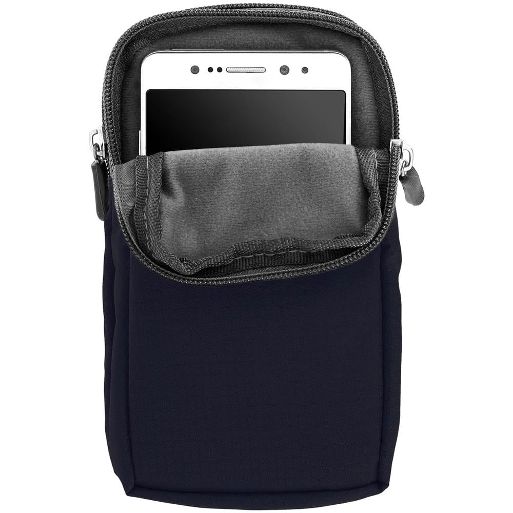 Borsello A Tracolla Multitasche In Nylon Impermeabile - Blu - Foto 2