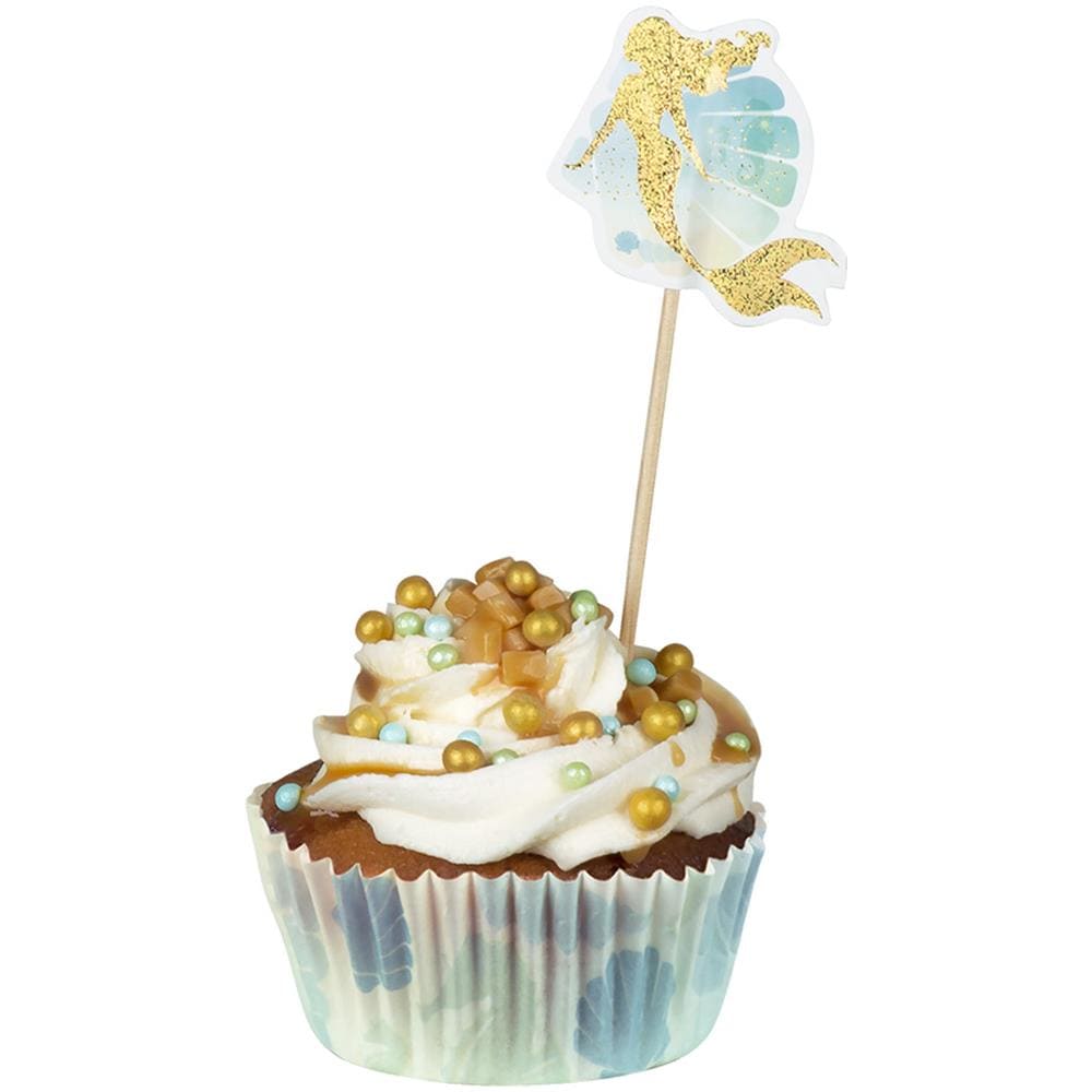 50 Pirottini Per Cupcakes In Carta Sirena Laguna - Foto 2