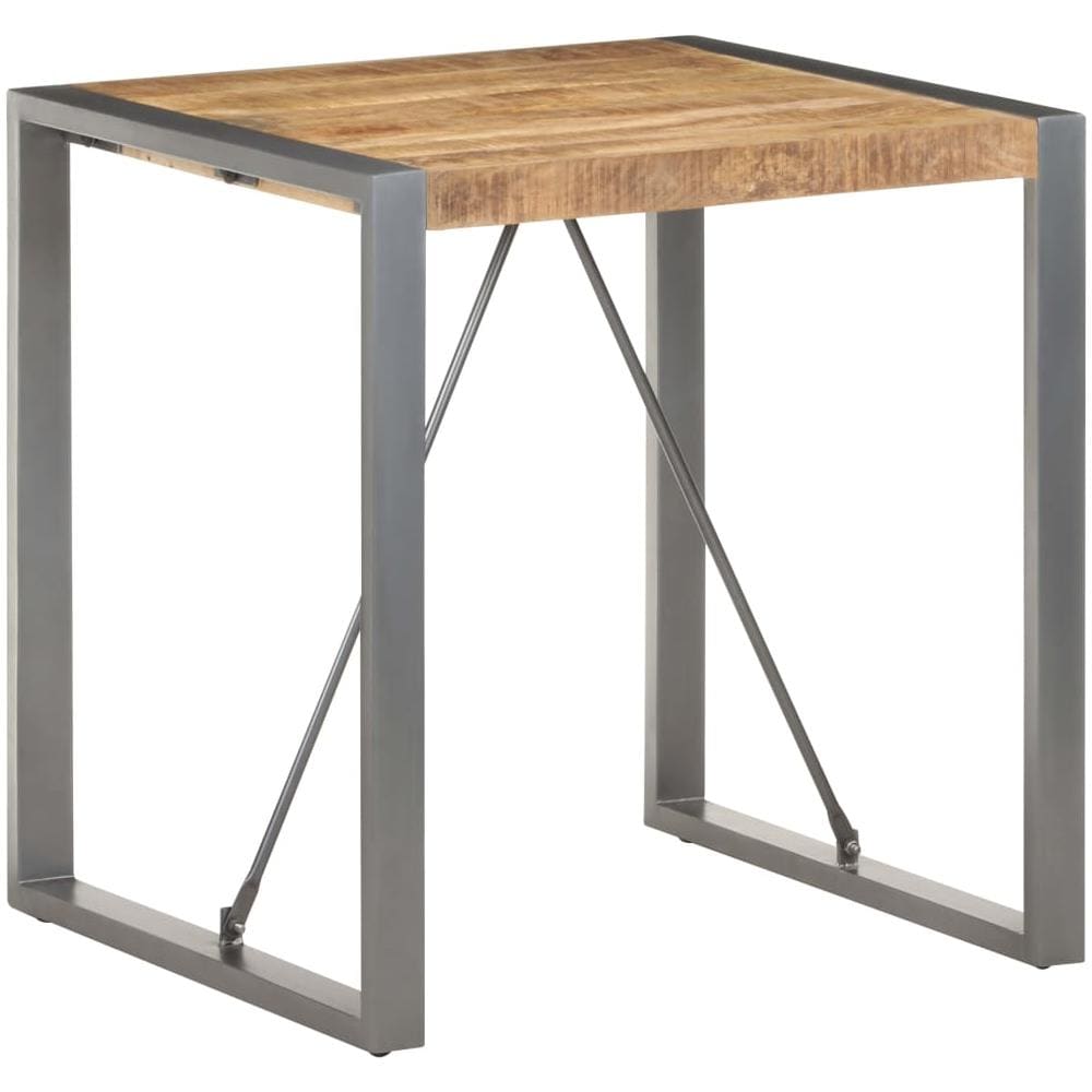 Tavolo Da Pranzo 70x70x75 Cm In Legno Massello Di Mango Grezzo - Foto 1